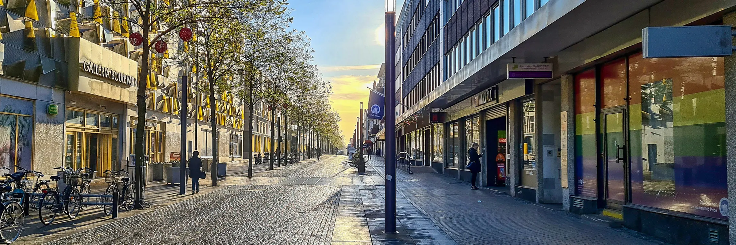 Östra Boulevarden i centrala Kristianstad