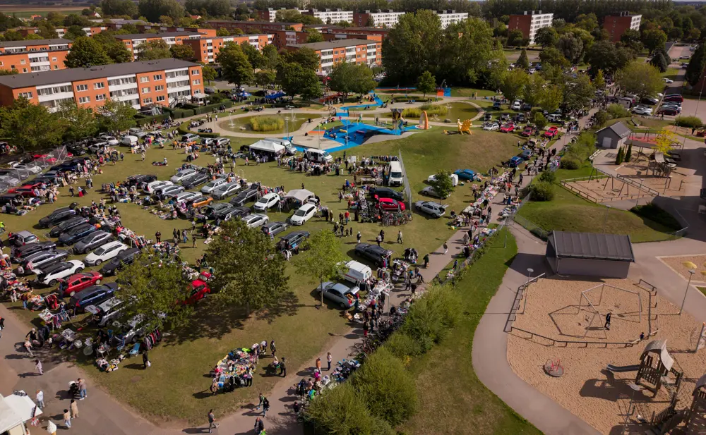 Drönarfoto på megaloppisen